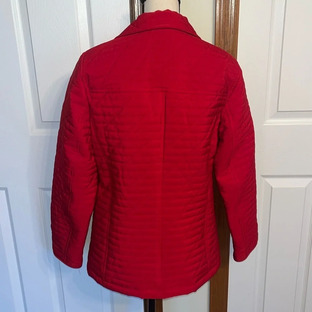 Utex Design Red Puffer Coat - Picture 5 of 8